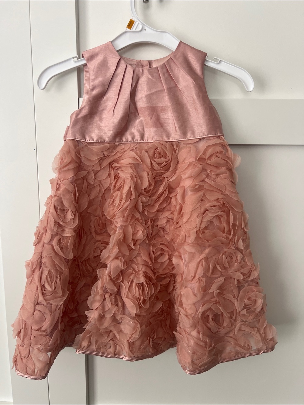 Monsoon Blush Pink Rose-Embellished Formal Dress